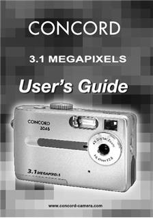 Concord 3045 manual. Camera Instructions.